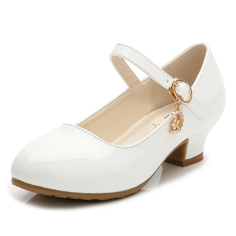 Korean Crystal Performance Children's Single-layer Shoes