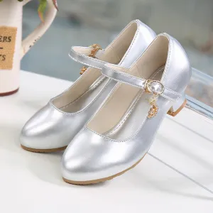 Korean Crystal Performance Children's Single-layer Shoes