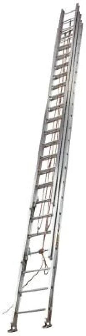 Louisville Ladder® AE1660 Series Aluminum 3-Section Extension Ladders, 60 ft, Class I, 250 lb, AE1660