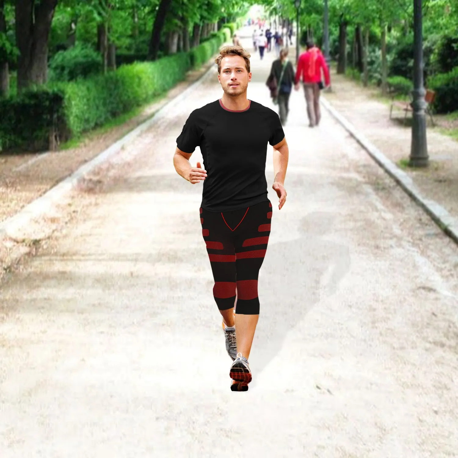 Men's Compression Leggings with Targeted Compression