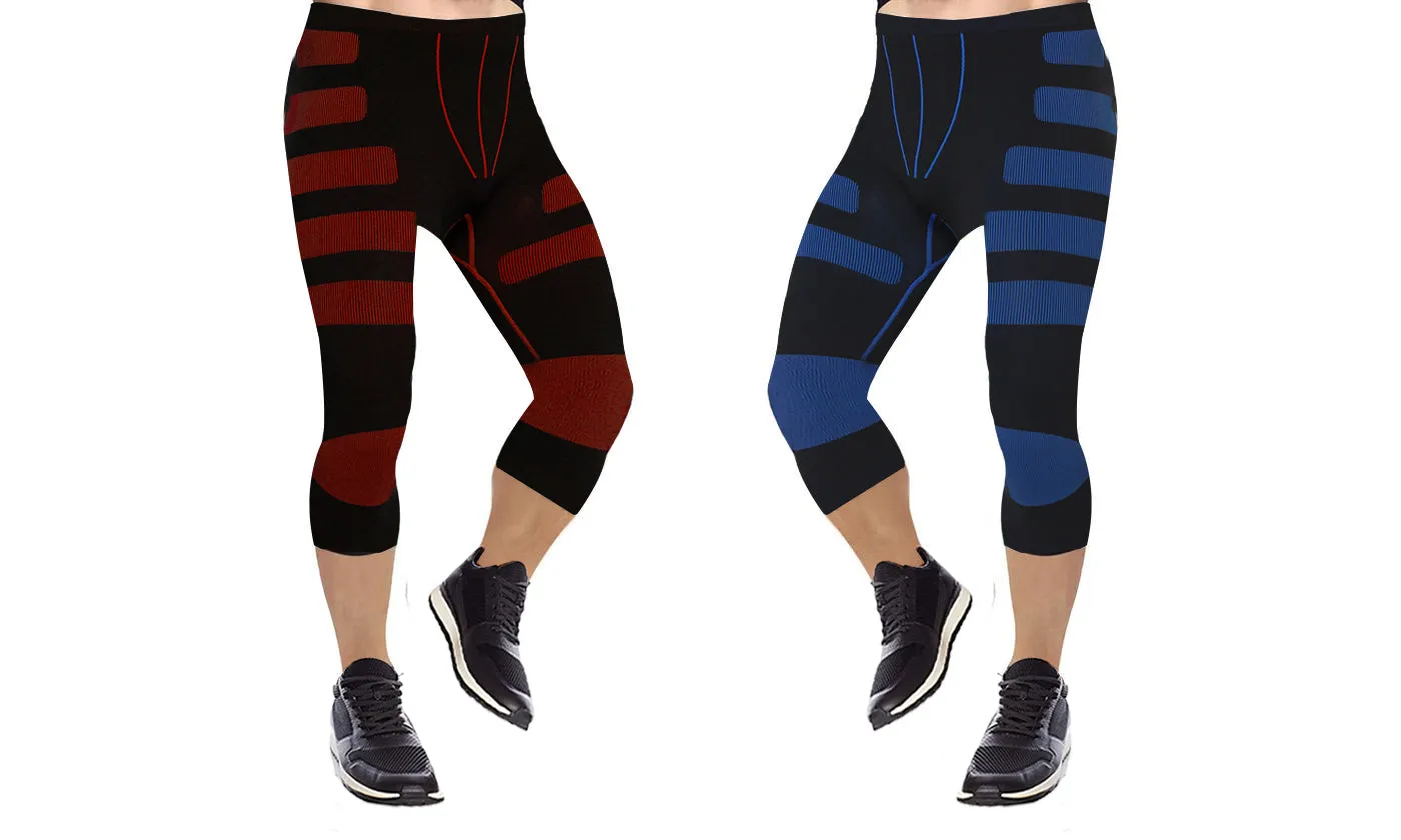 Men's Compression Leggings with Targeted Compression