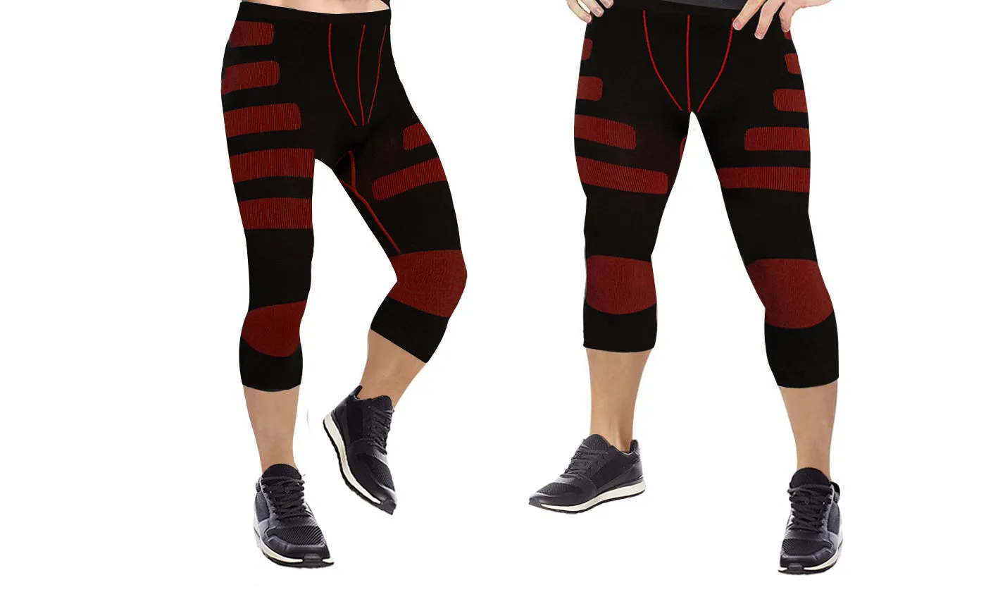 Men's Compression Leggings with Targeted Compression
