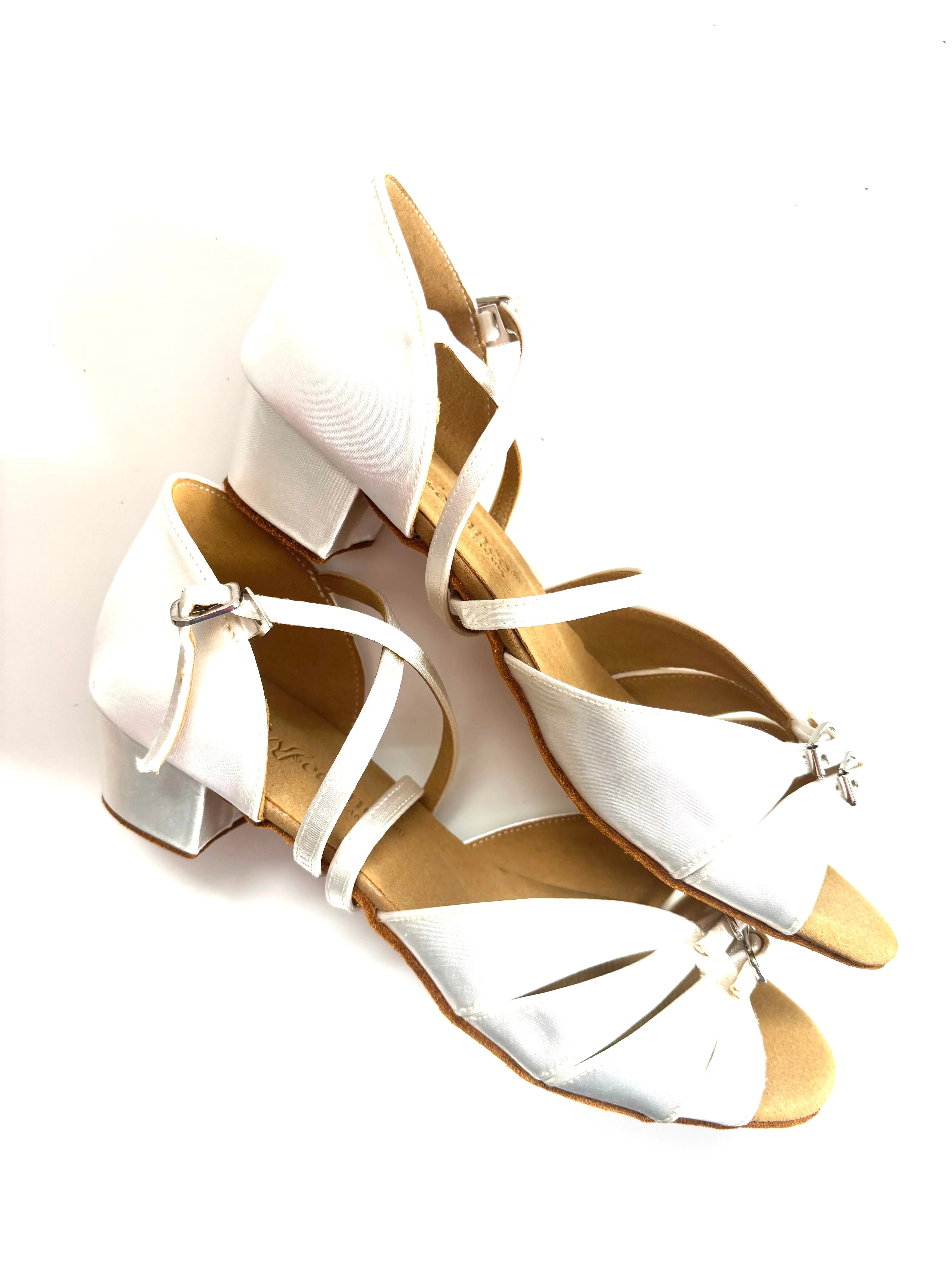 MIA - White Tan Satin