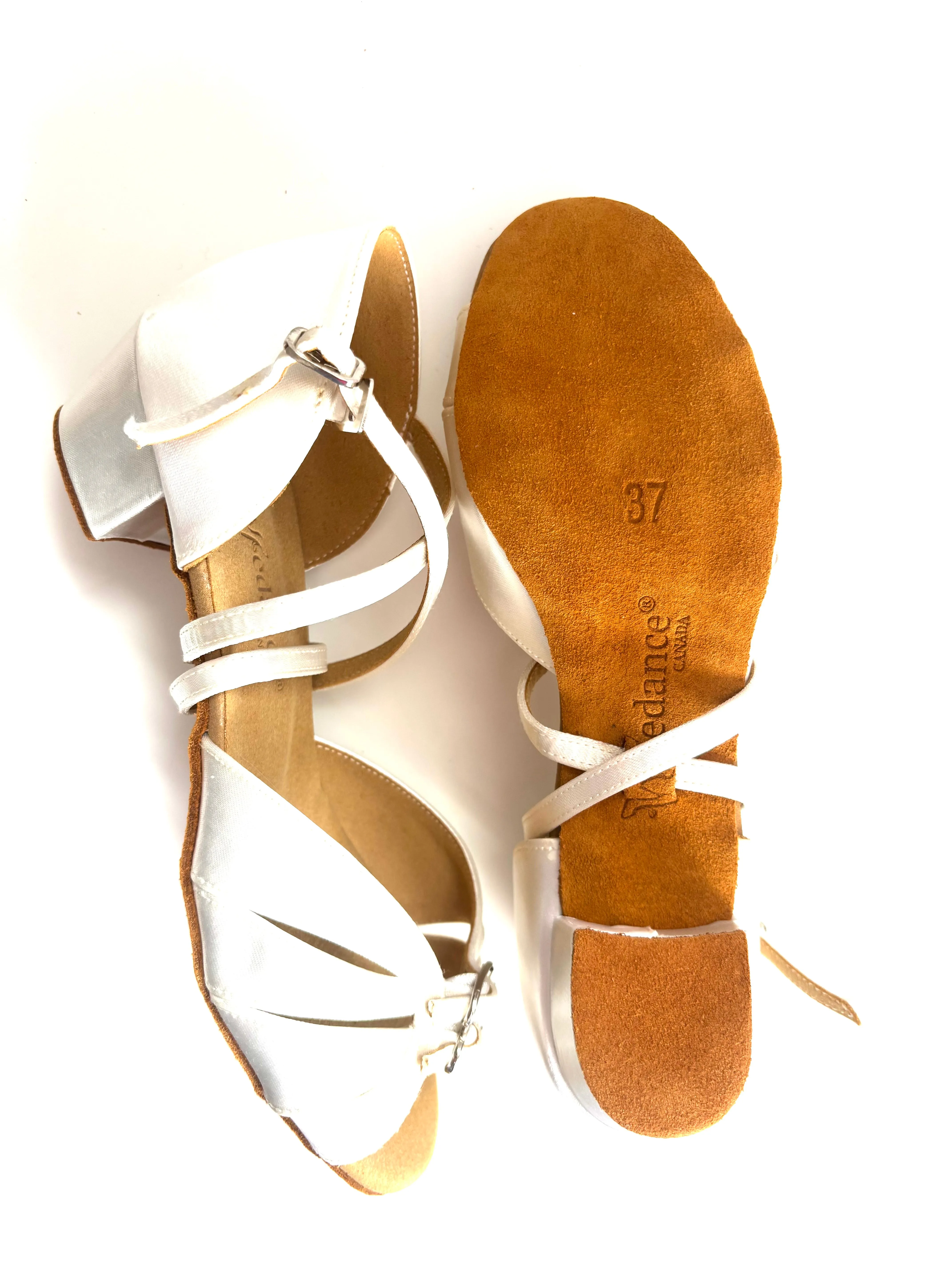 MIA - White Tan Satin