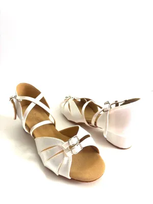 MIA - White Tan Satin