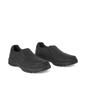 New Lightweight George Men's Slip on Cory Shoes, Black, Sz 12