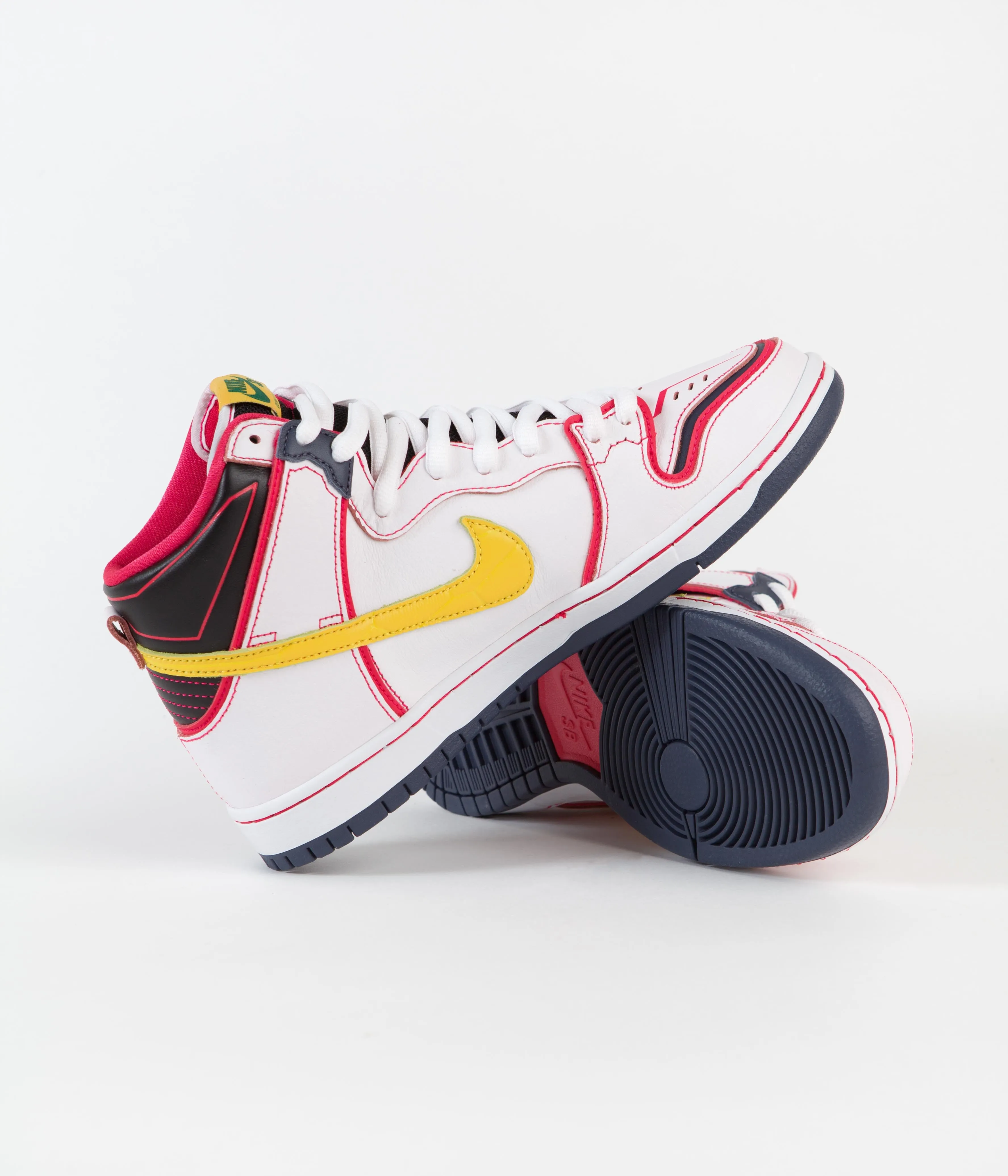 Nike SB Dunk High Pro 'Gundam' Shoes - White / Amarillo