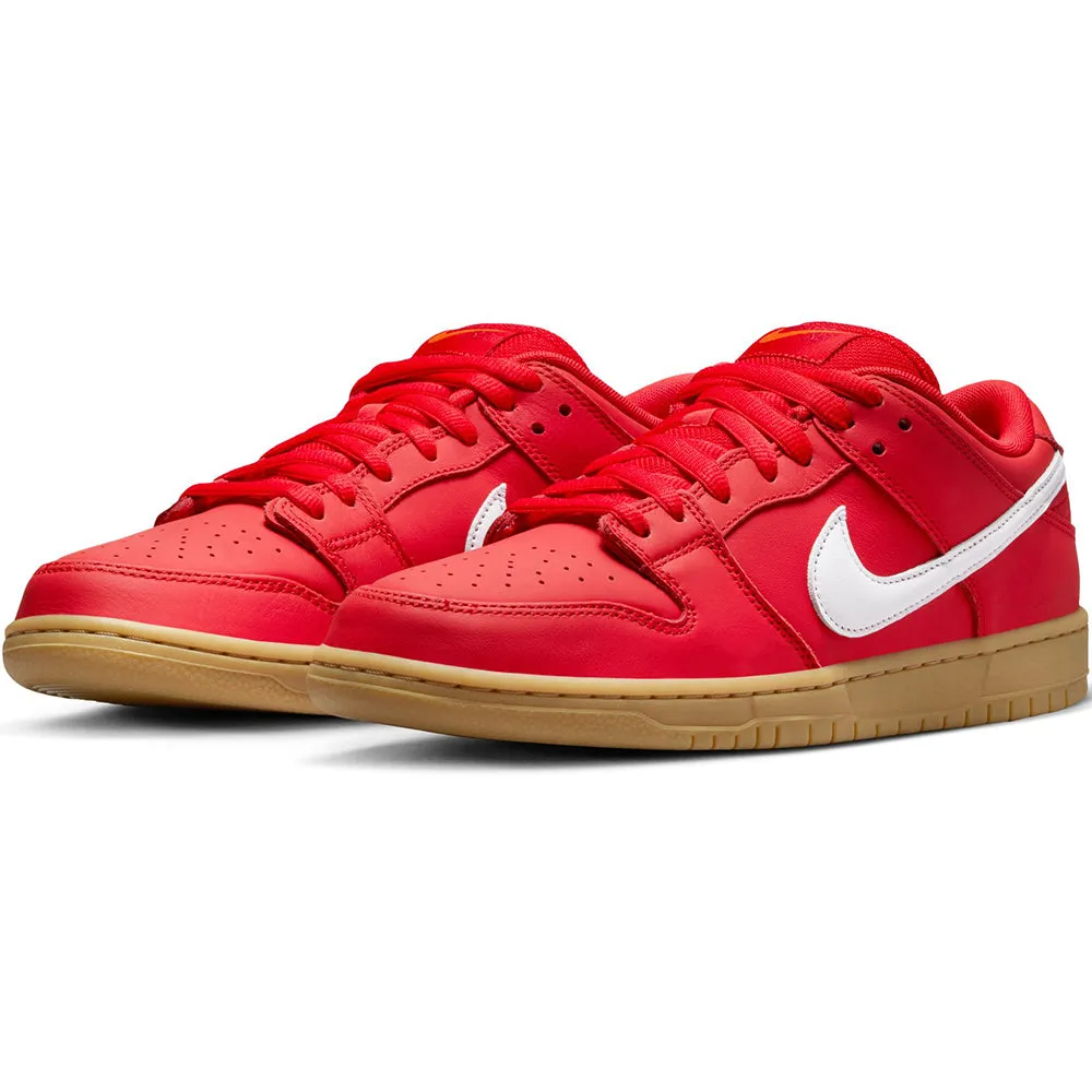 Nike SB Orange Label Dunk Low Pro ISO Shoes University Red/White-University Red