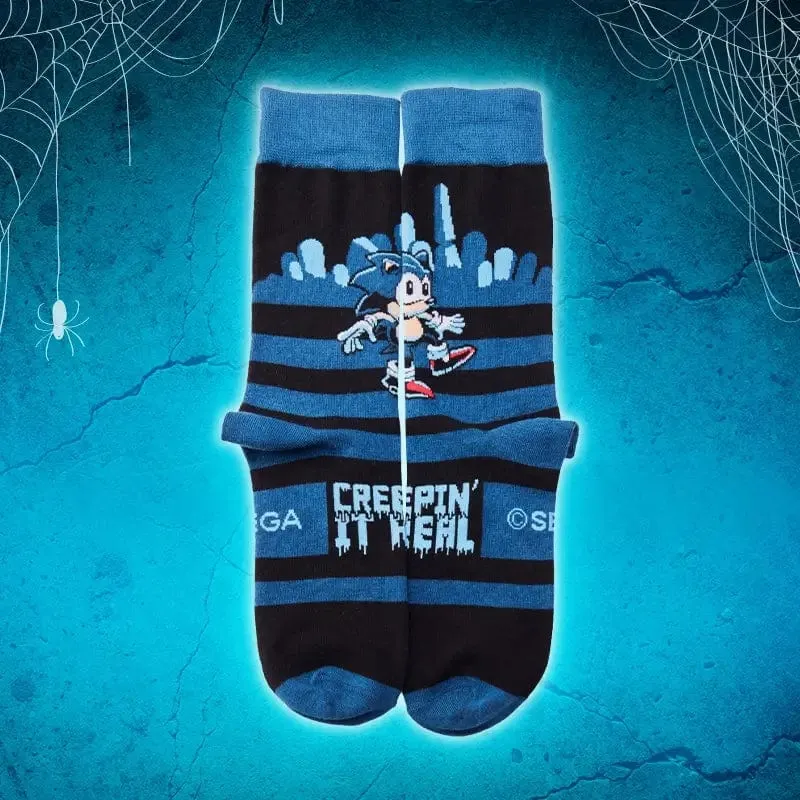 Official Sonic the Hedgehog 'Creepin' It Real' Socks (One Size)