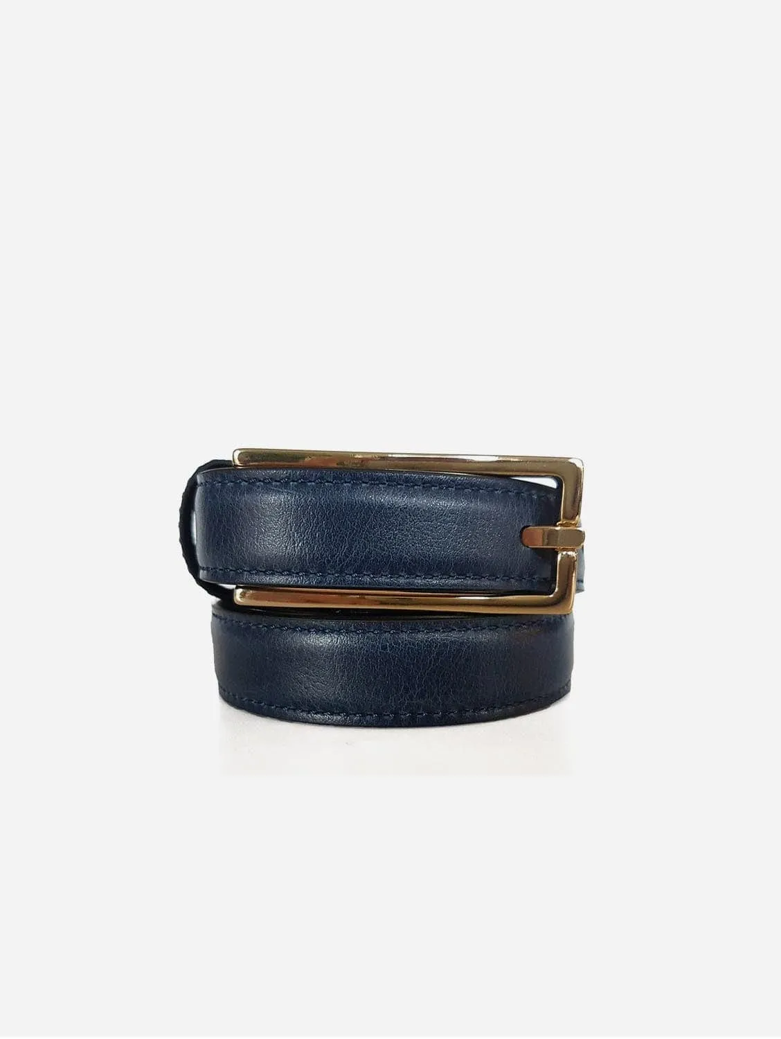 Orta Vegan Corn Leather Belt | Blue
