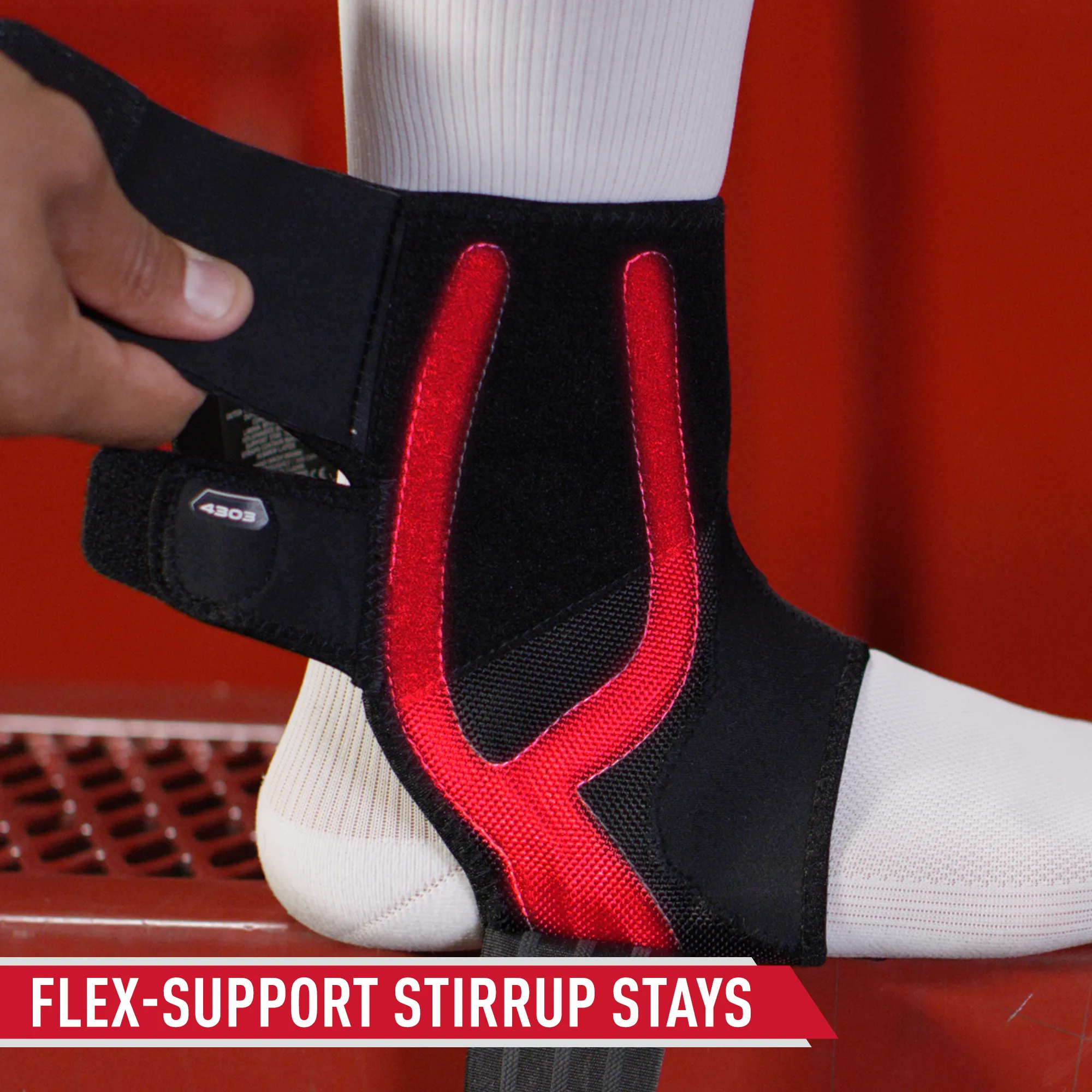 Phantom Ankle Brace with Advanced Strapping & Flex- Support Stirrup Stays