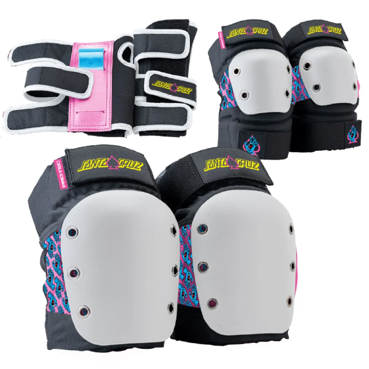 Pro Tec - Street Junior 3 Pack Pad Set Santa Cruz