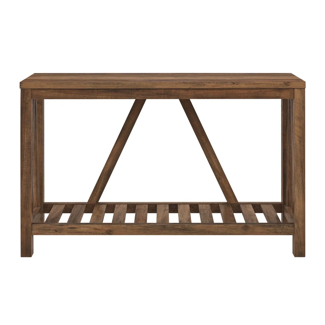 Rakira Modern Farmhouse Console Table Red Barrel Studio® Color: Rustic Oak