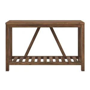 Rakira Modern Farmhouse Console Table Red Barrel Studio® Color: Rustic Oak