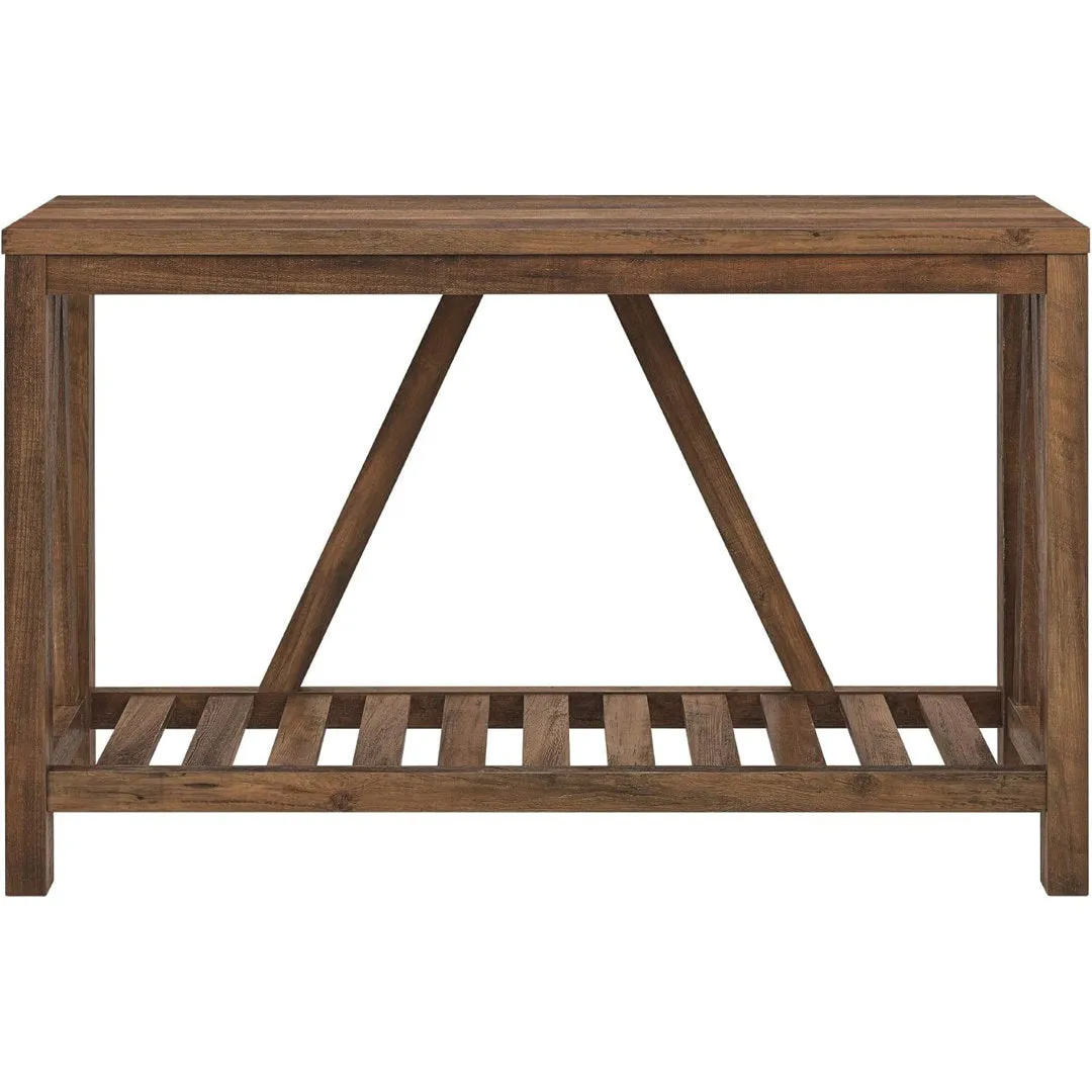 Rakira Modern Farmhouse Console Table Red Barrel Studio® Color: Rustic Oak