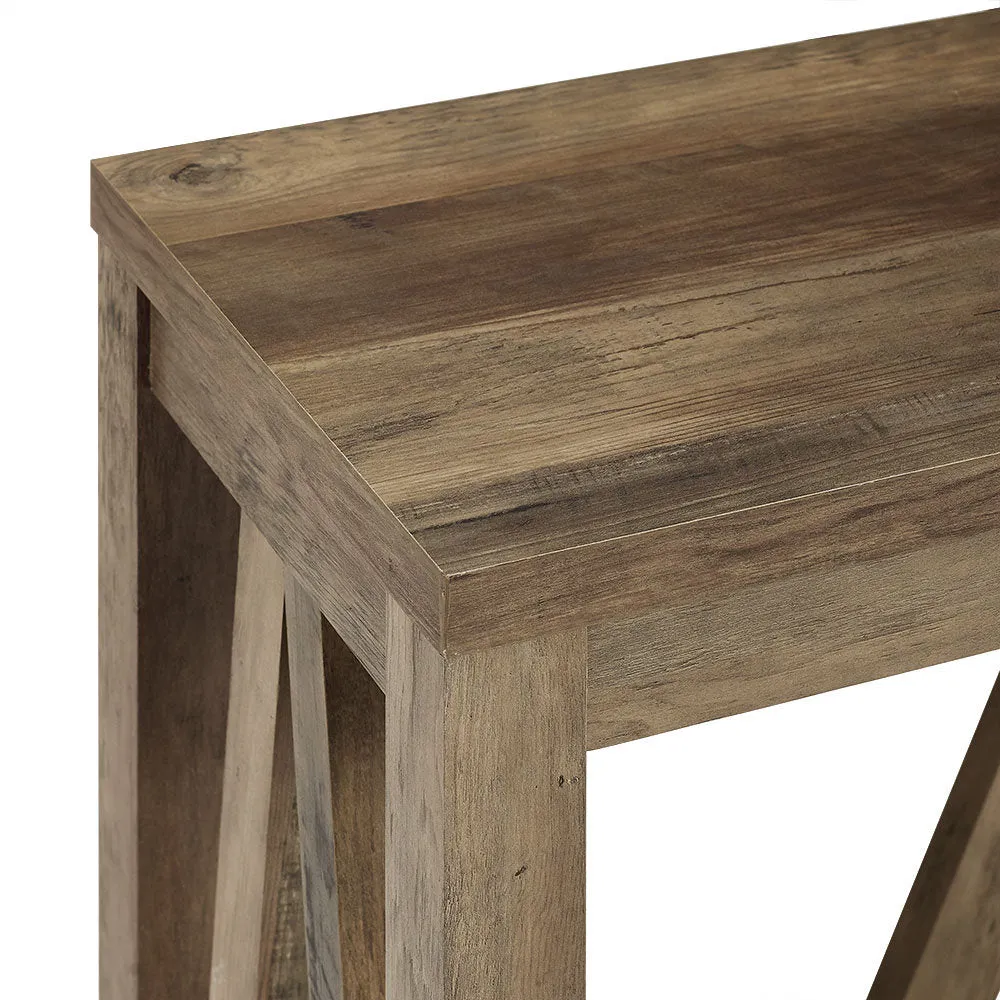 Rakira Modern Farmhouse Console Table Red Barrel Studio® Color: Rustic Oak