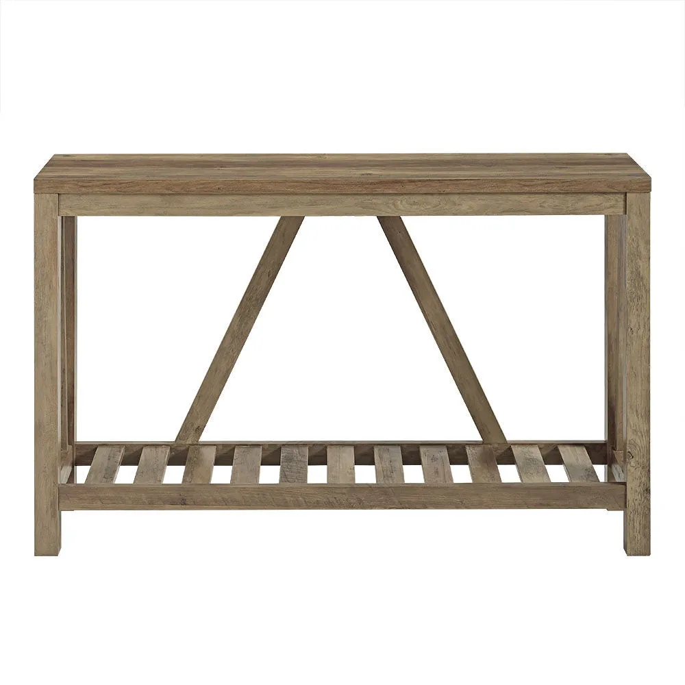 Rakira Modern Farmhouse Console Table Red Barrel Studio® Color: Rustic Oak