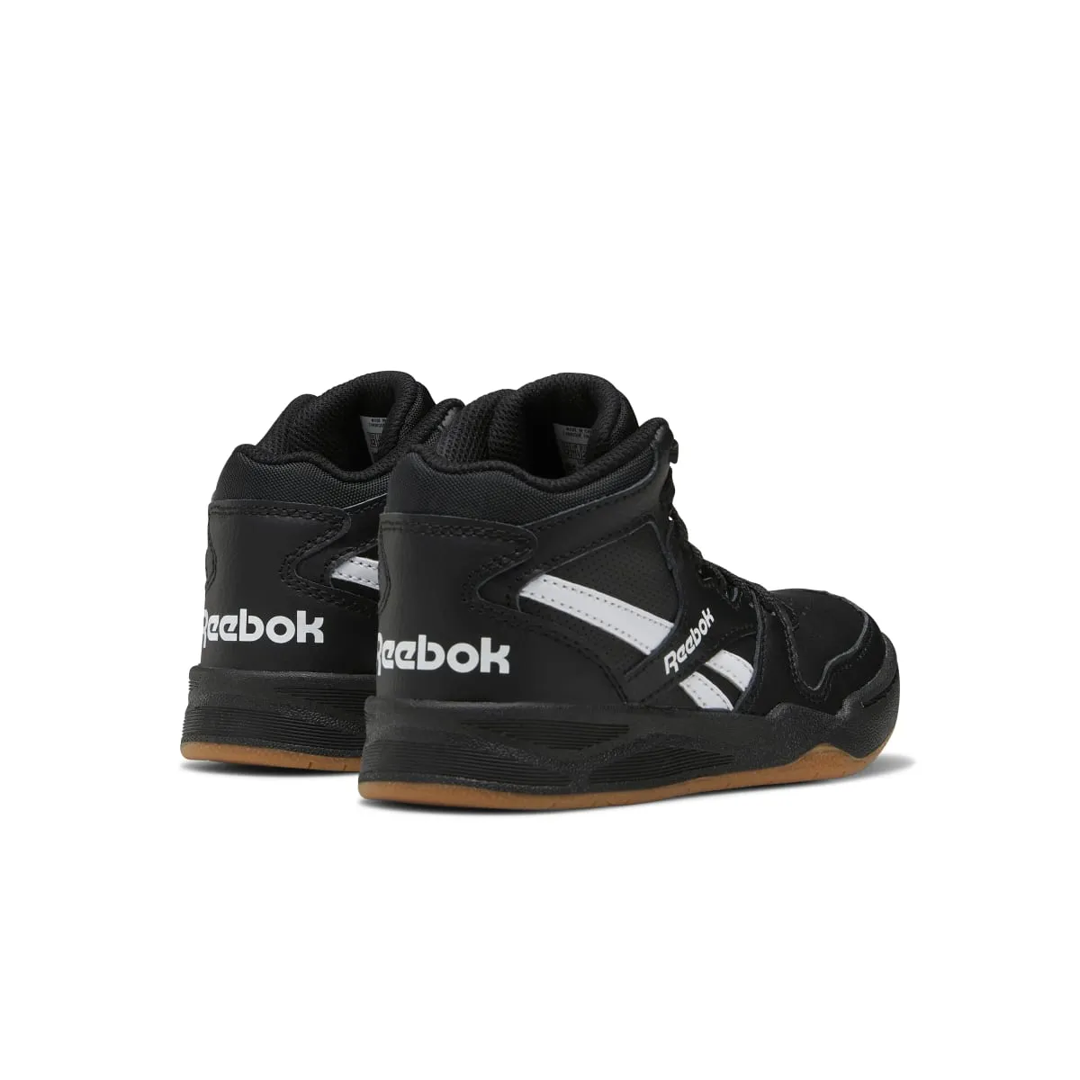 REEBOK GV7028 BB4500 COURT KID'S (Medium) Black/Black/White Synthetic/Leather Basketball Shoes