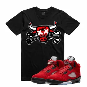 Retro Kings AJ5 TORO BRAVO BULLY BONES TEE BLACK