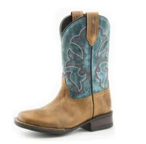 Roper Boots Kids Monterey Tan Blue