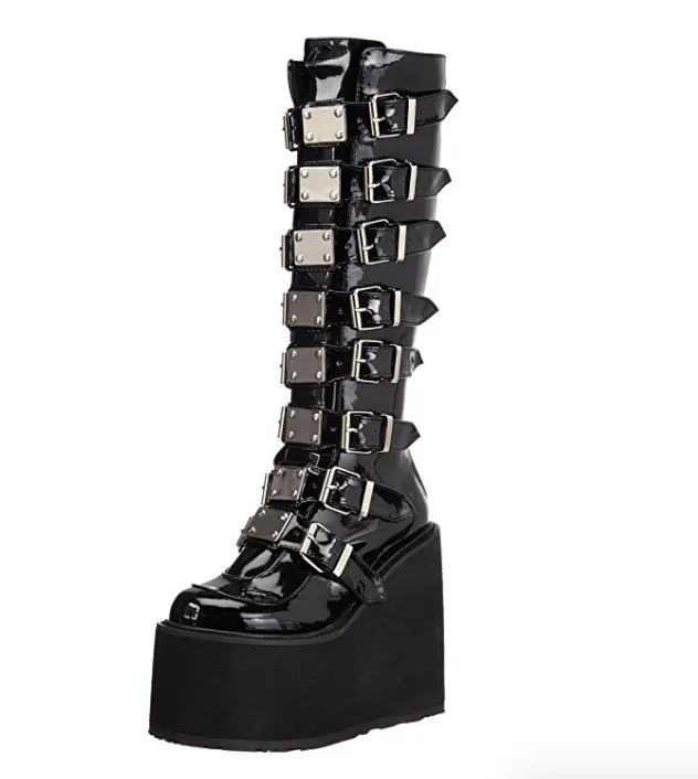 Sand Warrior Cyber Goth Platform Boots