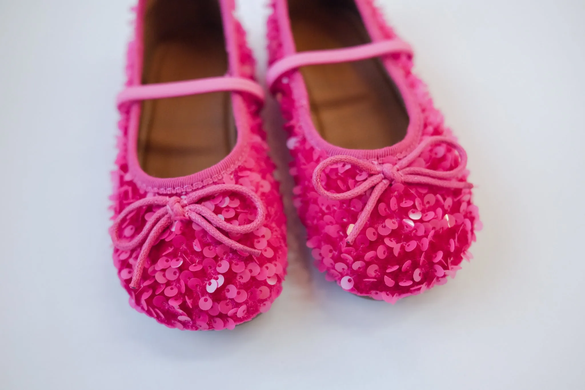 Sequin Ballet Flats - Pink