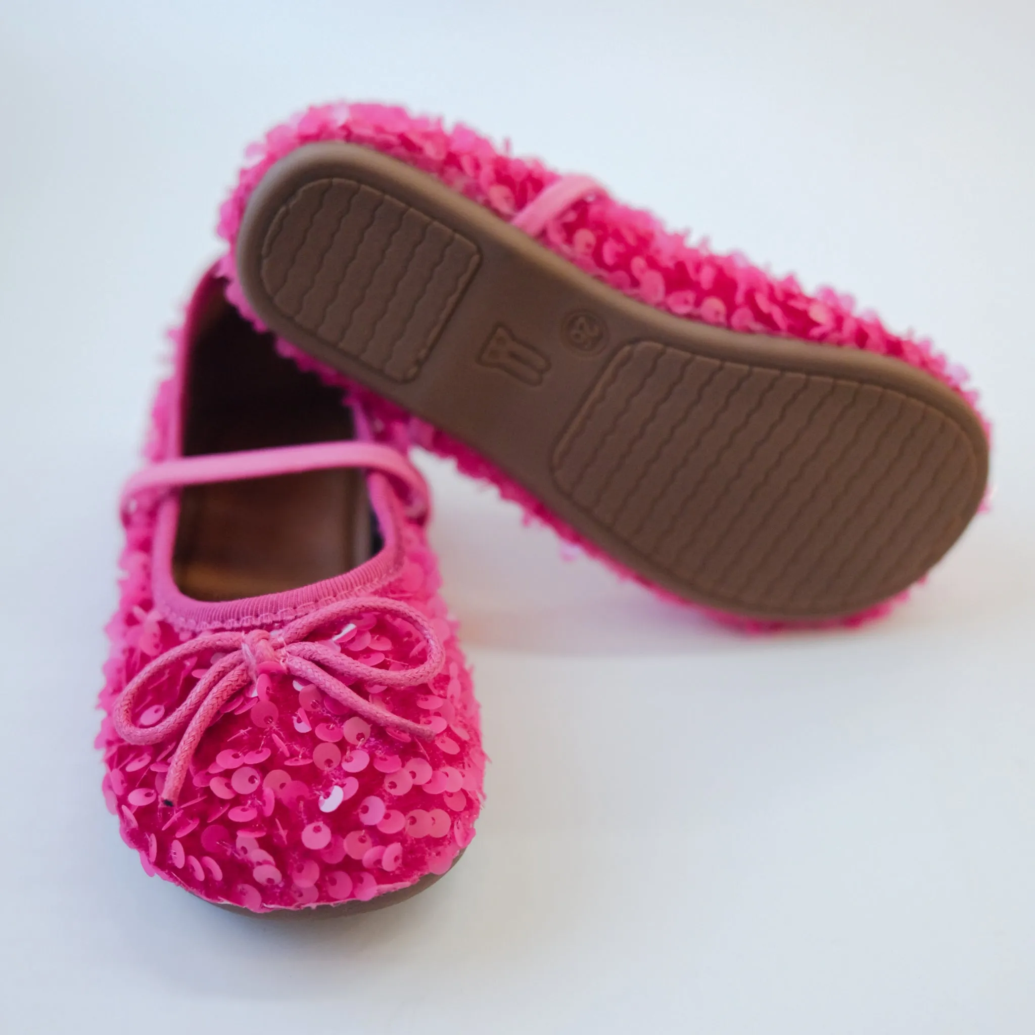 Sequin Ballet Flats - Pink