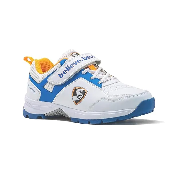 SG Century 6.0 Cricket Shoes (White/Blue)