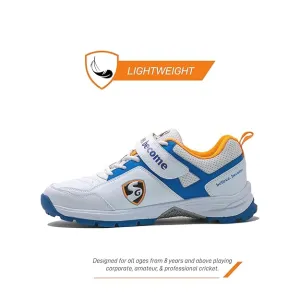 SG Century 6.0 Cricket Shoes (White/Blue)