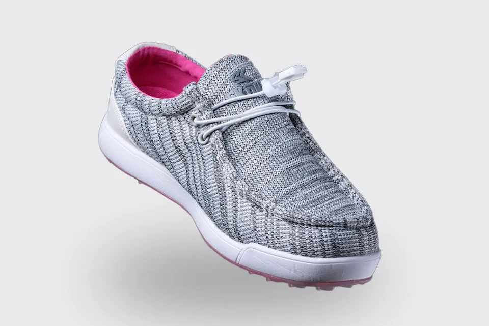 SKŌNI Men's Golf Shoe - Grey/Pink