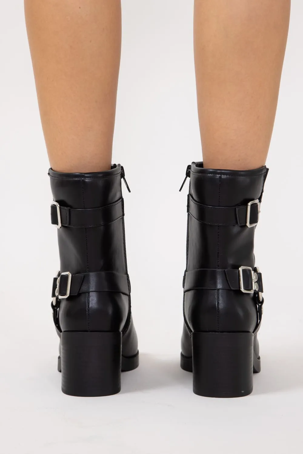 Soda Addax Moto Booties for Women in Black | ADDAX-S BLACK