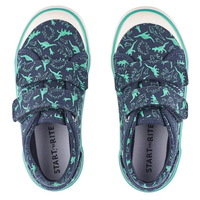Startrite Jurassic Navy Dino Canvas 6177