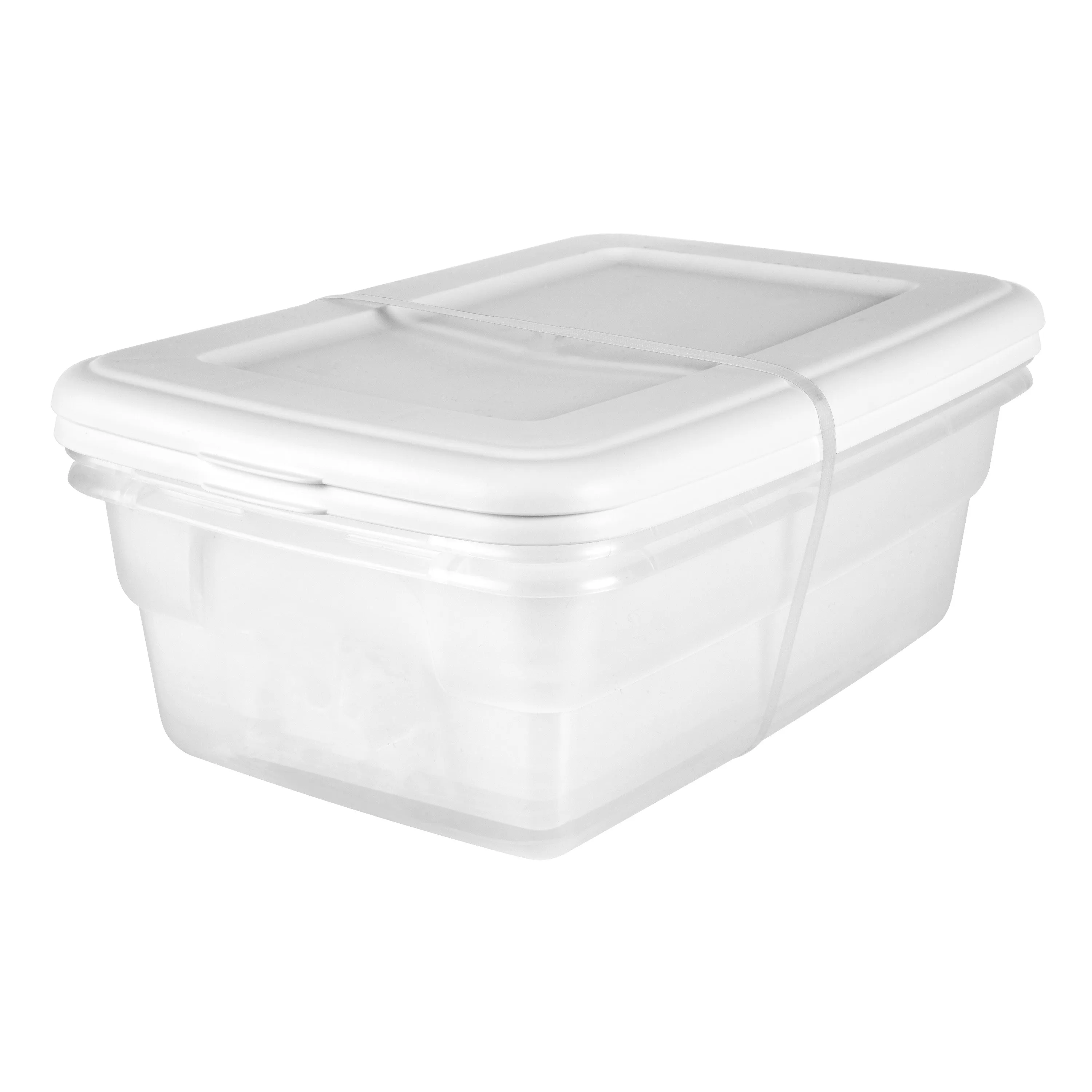 Sterilite Set of (2) 12 Qt. Storage Boxes Plastic, White, Free Delivery
