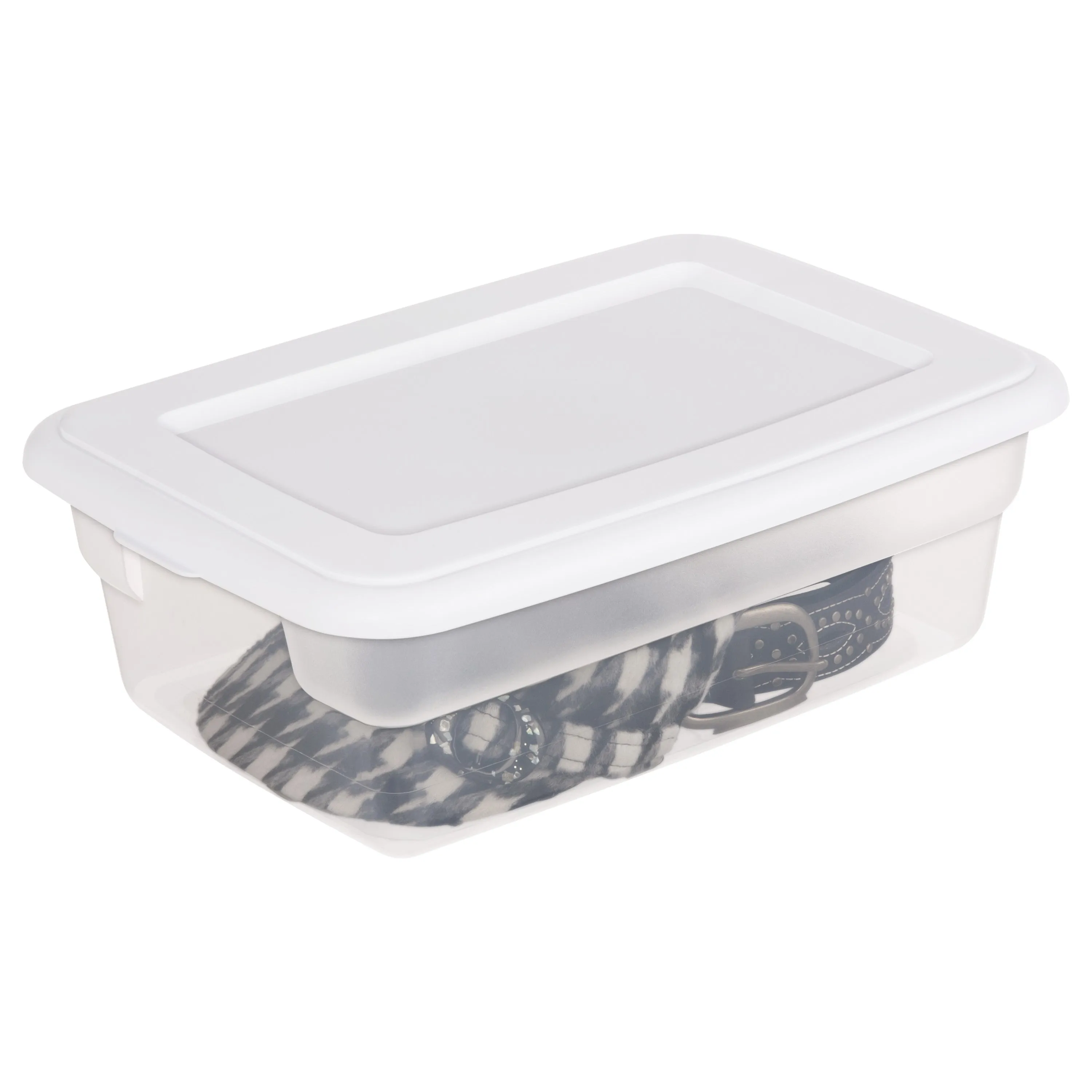 Sterilite Set of (2) 12 Qt. Storage Boxes Plastic, White, Free Delivery