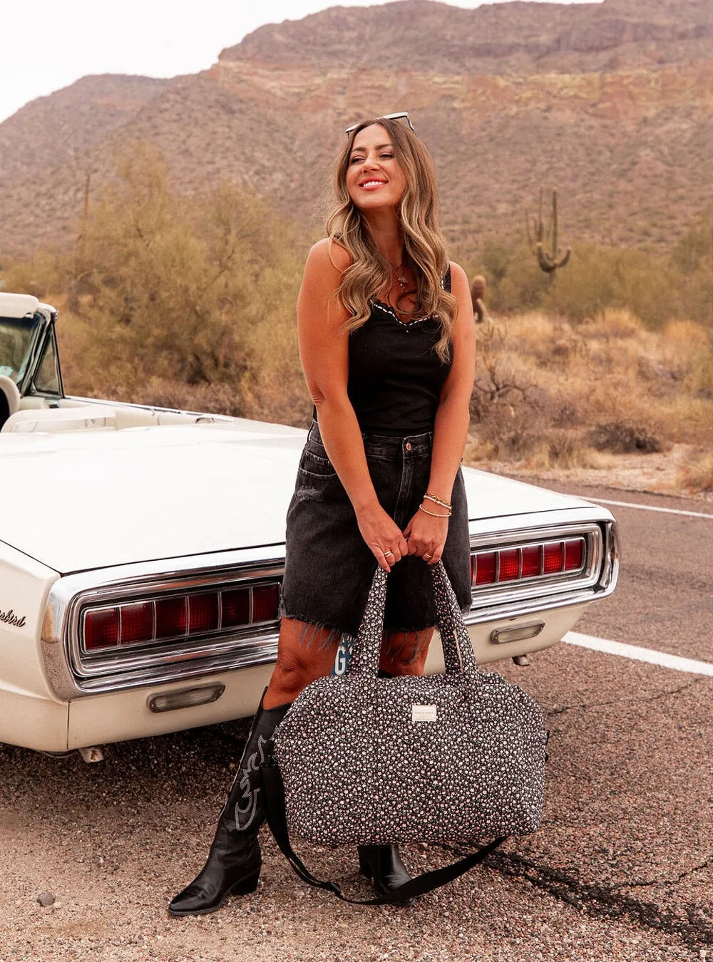 The Road Tripper Black Floral