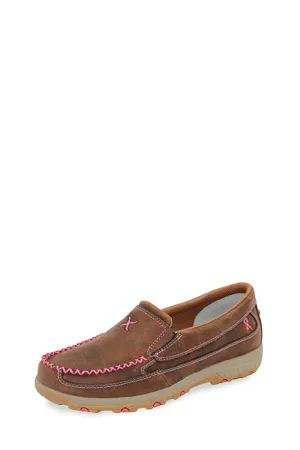 Twisted X Mocs Womens Pink Cell-Stretch
