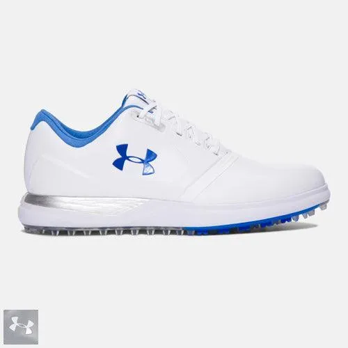 Under Armour Ladies UA Performance Spikeless Golf Shoes 6.0 Steel/Lime Fizz (#1297176-035)