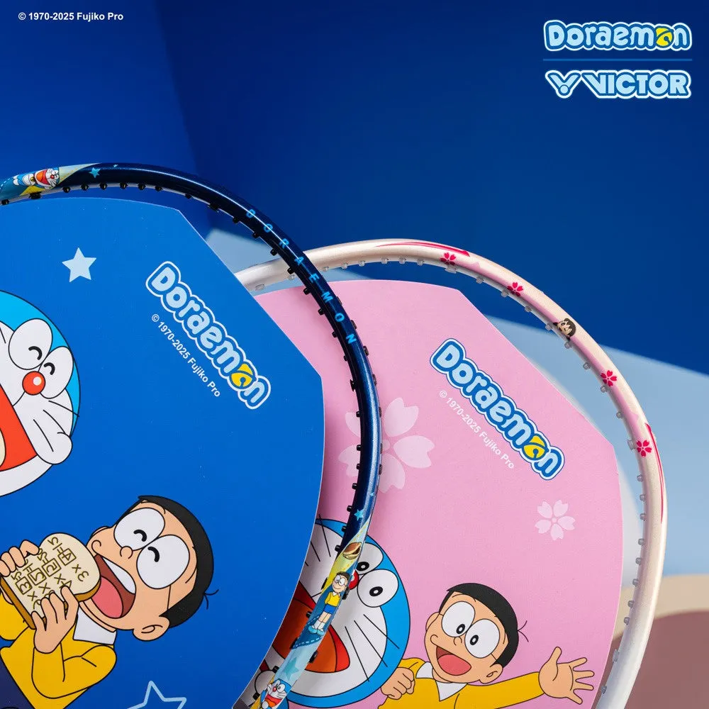 Victor X Doraemon DRM-SET-IB 2 Badminton Rackets set [Pink/Blue]