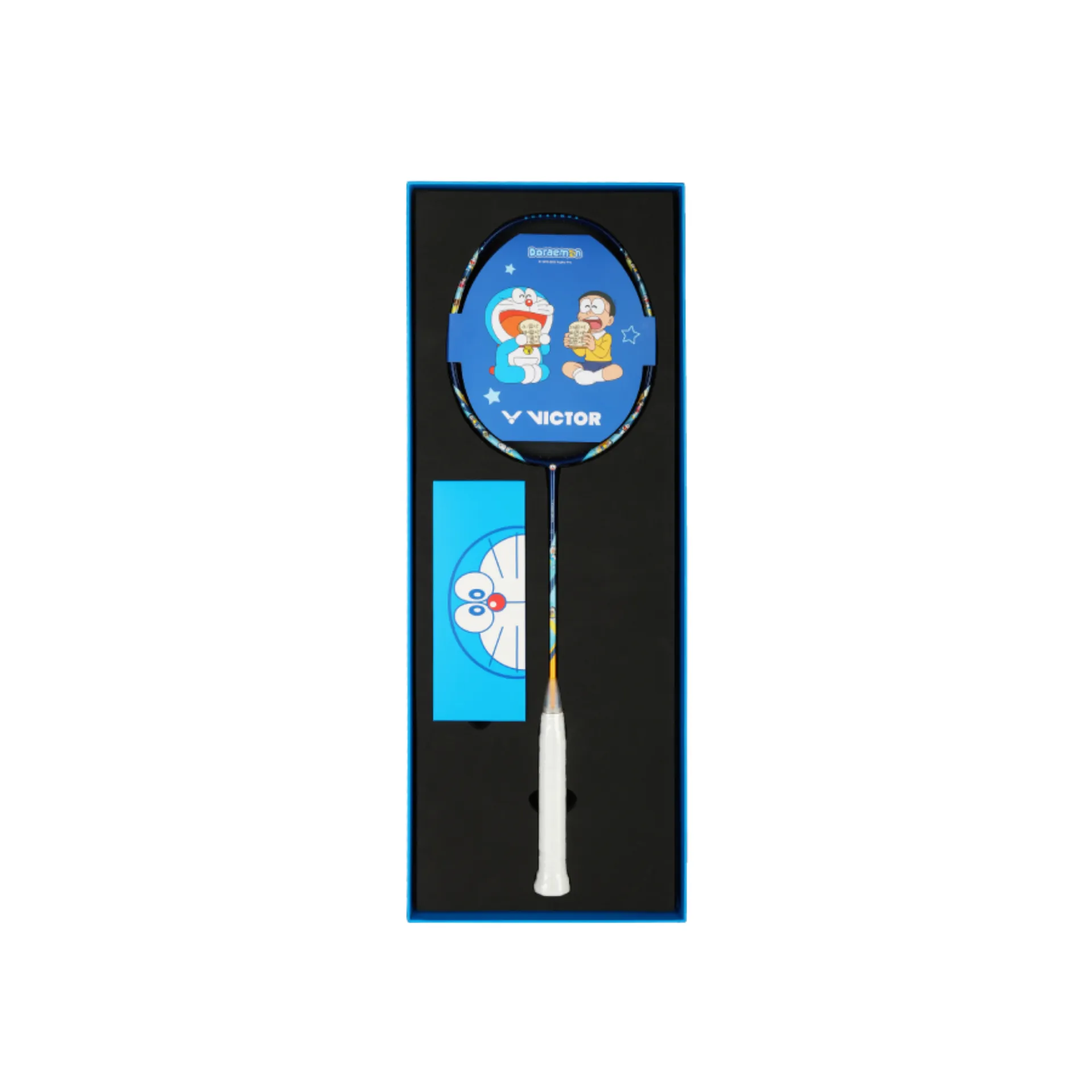 Victor X Doraemon DRM-SET-IB 2 Badminton Rackets set [Pink/Blue]