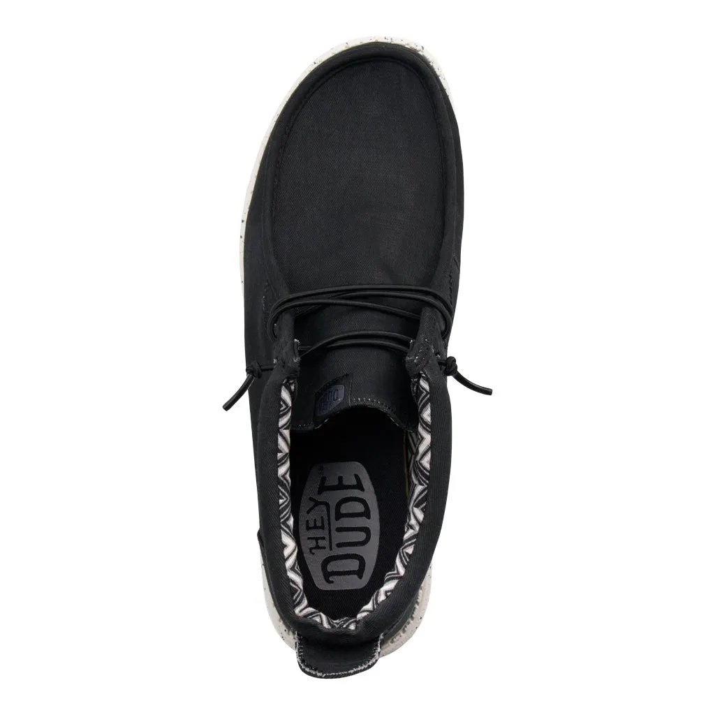 Wally Mid Canvas - Black/White