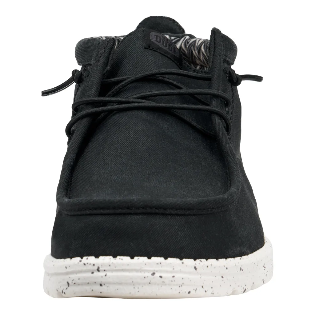 Wally Mid Canvas - Black/White