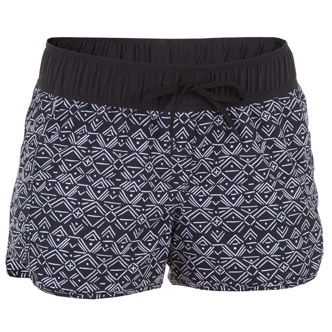 Women's boardshorts with elastic waistband and drawstring TINI ETHNI