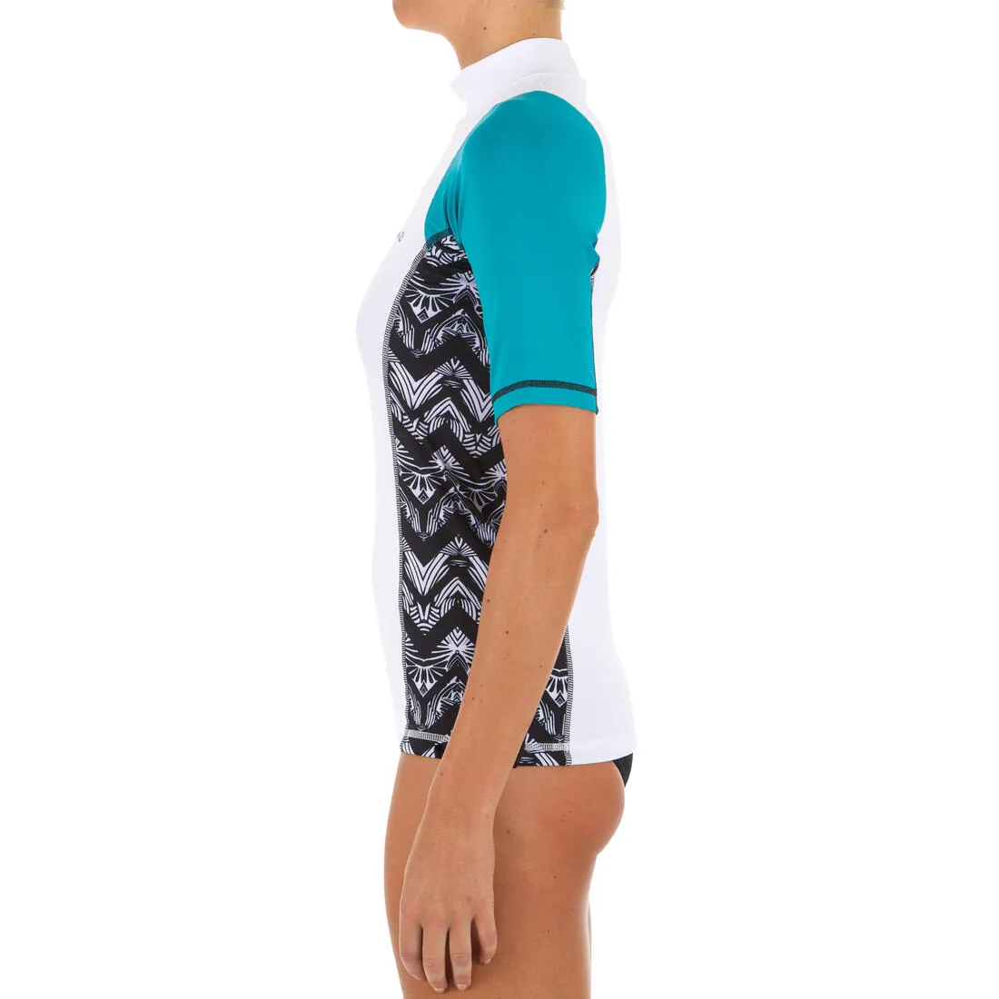 women's short sleeve uv-resistant 500 surfing top t-shirt