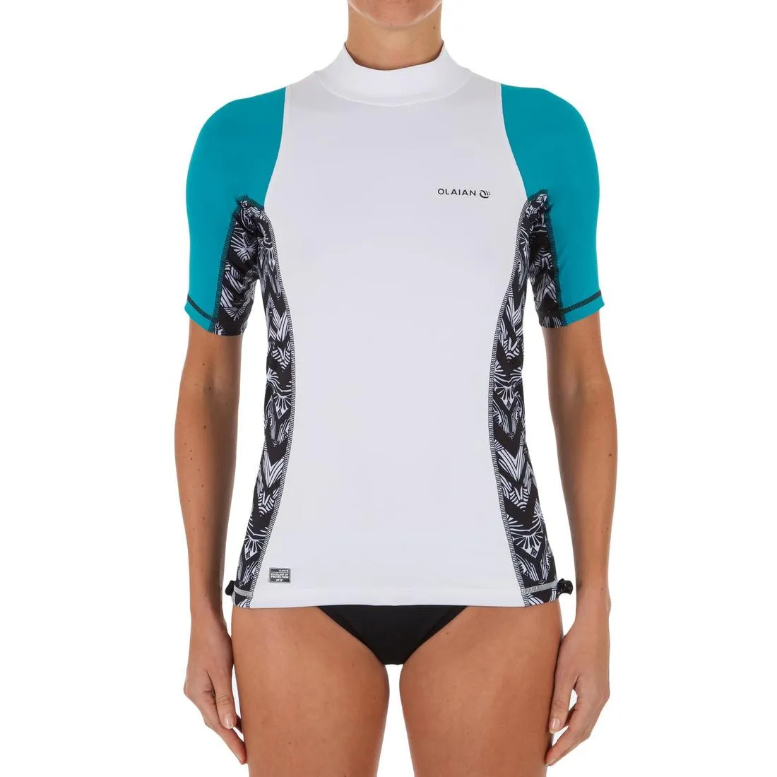 women's short sleeve uv-resistant 500 surfing top t-shirt